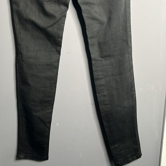Free People Black with Gold Glitter Jeans Size 28 - Picture 6 of 7